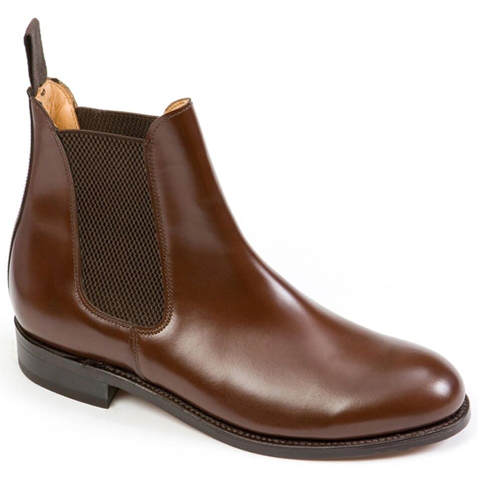 【SANDERS】Chelsea Bootサイドゴアブーツ26.5cmUK7.5 Sanders Chelsea in brown leather - Bradshaw & Lloyd